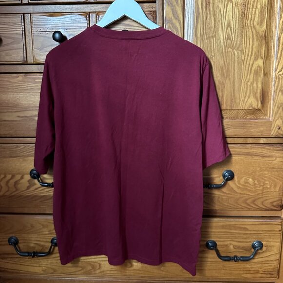 Dazy | Do Not Disturb Maroon T-Shirt | | Cream Writing | XL - Picture 4 of 6